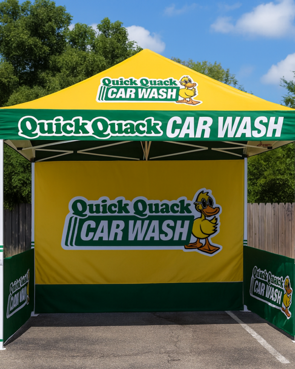 10x10 Quick Quack Car Wash Canopy Tent
