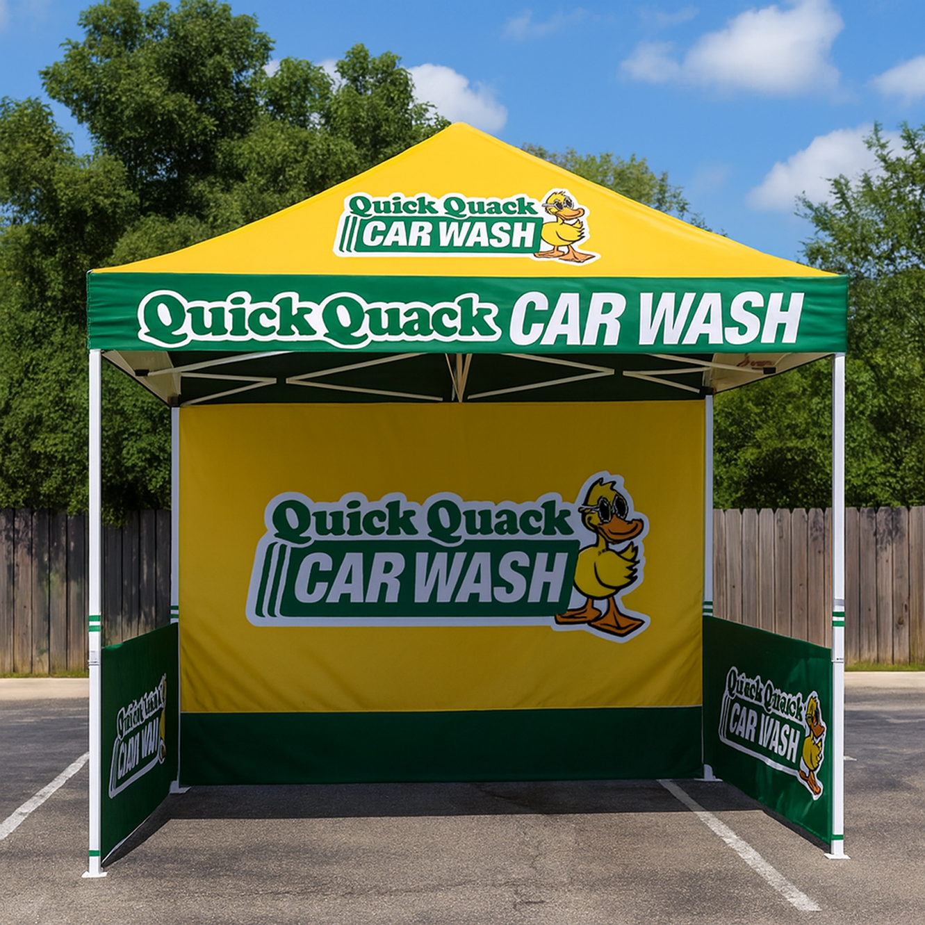 10x10 Quick Quack Car Wash Canopy Tent