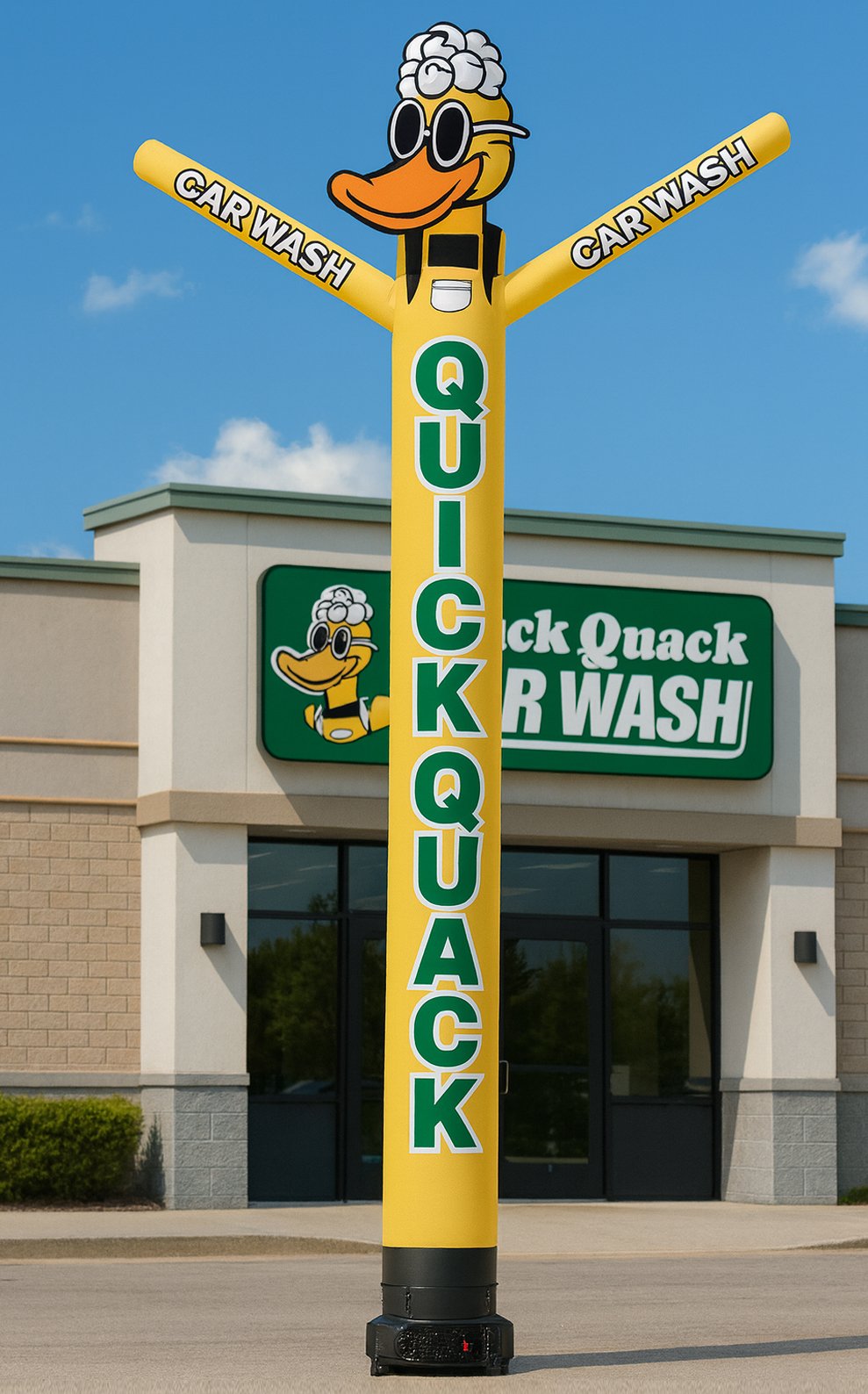 Giant Car Wash Inflatable, Custom Car Wash Tube Man, Outdoor Advertising Air Dancer, Car Wash Event Inflatable, Quick Quack Duck Tube Man, Drive-Thru Air Dancer, Car Wash Curb Appeal, Promotional Car Wash Inflatable, Franchise Air Dancer, High-Visibility Car Wash Marketing
