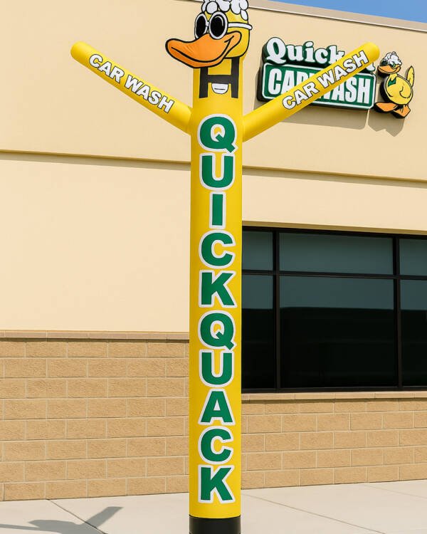 Giant Car Wash Inflatable, Custom Car Wash Tube Man, Outdoor Advertising Air Dancer, Car Wash Event Inflatable, Quick Quack Duck Tube Man, Drive-Thru Air Dancer, Car Wash Curb Appeal, Promotional Car Wash Inflatable, Franchise Air Dancer, High-Visibility Car Wash Marketing
