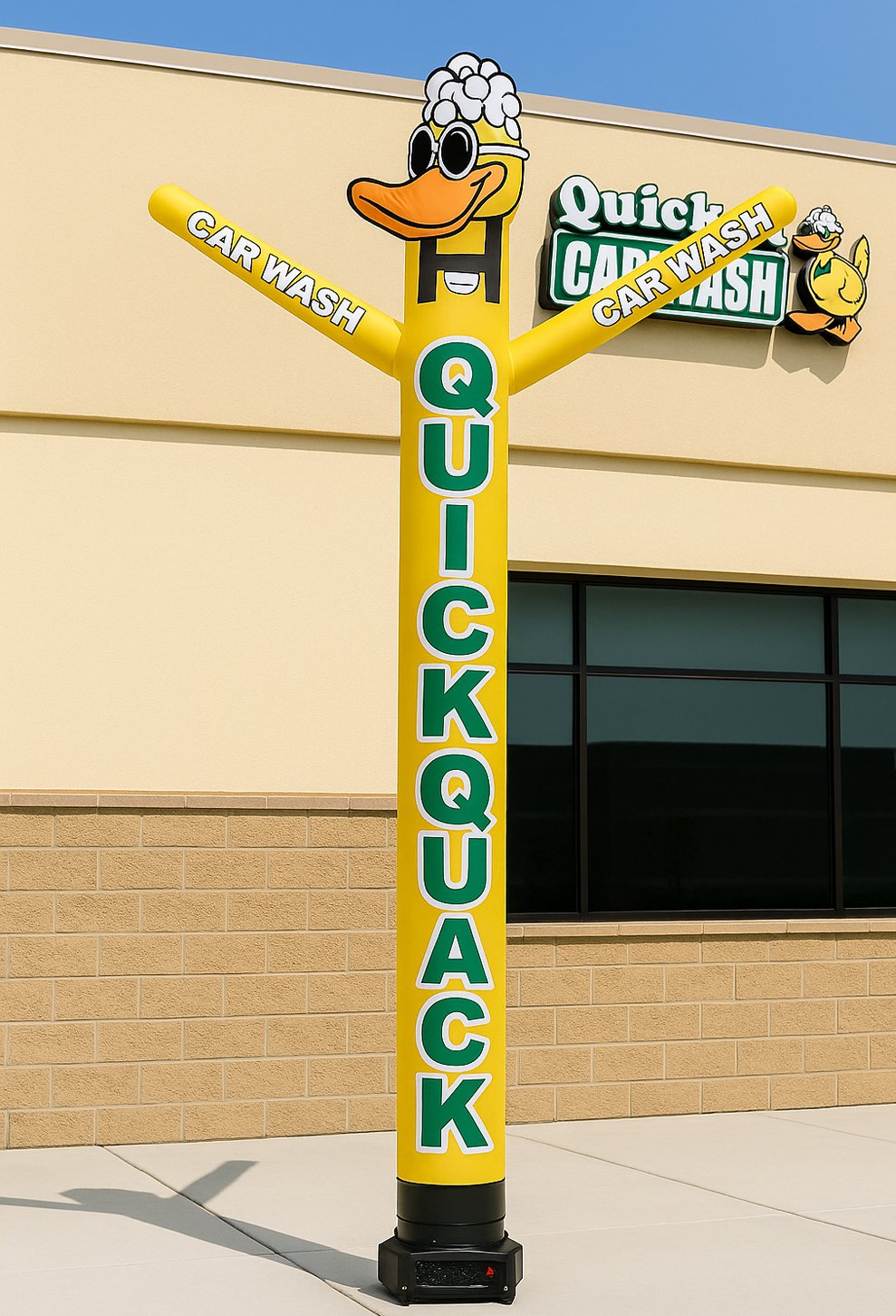 Giant Car Wash Inflatable, Custom Car Wash Tube Man, Outdoor Advertising Air Dancer, Car Wash Event Inflatable, Quick Quack Duck Tube Man, Drive-Thru Air Dancer, Car Wash Curb Appeal, Promotional Car Wash Inflatable, Franchise Air Dancer, High-Visibility Car Wash Marketing