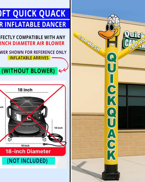 Giant Car Wash Inflatable, Custom Car Wash Tube Man, Outdoor Advertising Air Dancer, Car Wash Event Inflatable, Quick Quack Duck Tube Man, Drive-Thru Air Dancer, Car Wash Curb Appeal, Promotional Car Wash Inflatable, Franchise Air Dancer, High-Visibility Car Wash Marketing
