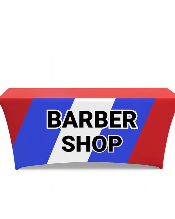 6ft Barber Shop Promotion Tablecloth Cover
