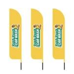 12ft Quick Quack Car Wash Feather Flags (Pack of 3) | Outdoor Advertising Flags USA