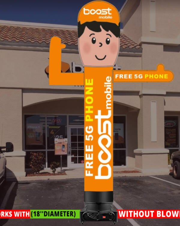 10ft Boost Mobile FREE 5G Phone Waving Man