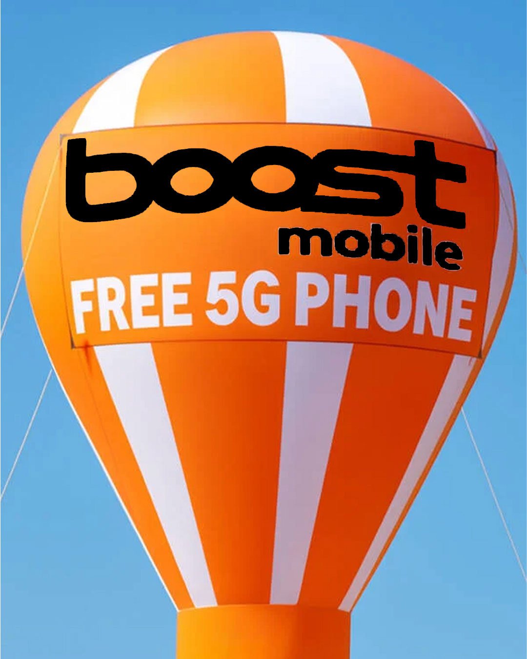 22ft Boost Mobile Giant Inflatable Roof Top Balloon | BUY OR RENT | Custom Logo & Banner Options