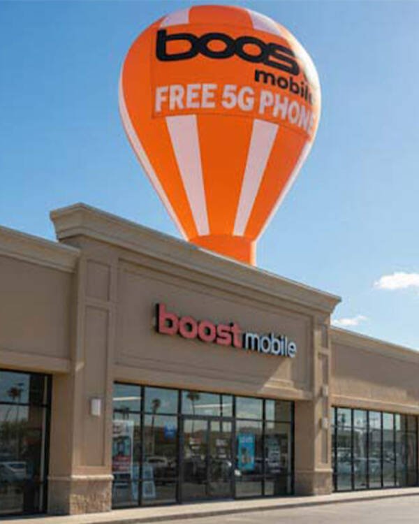 22ft Boost Mobile Giant Inflatable Roof Top Balloon | BUY OR RENT | Custom Logo & Banner Options