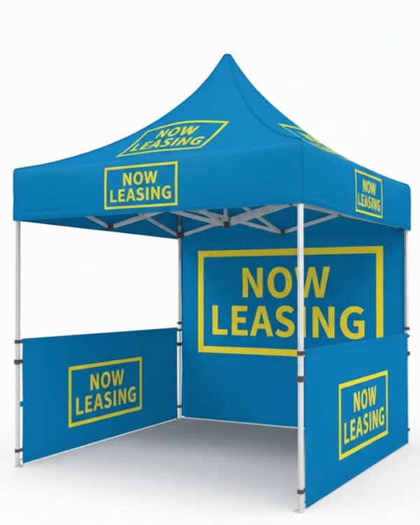 10x10 Now Leasing Canopy Tent – Complete Set - Image 5