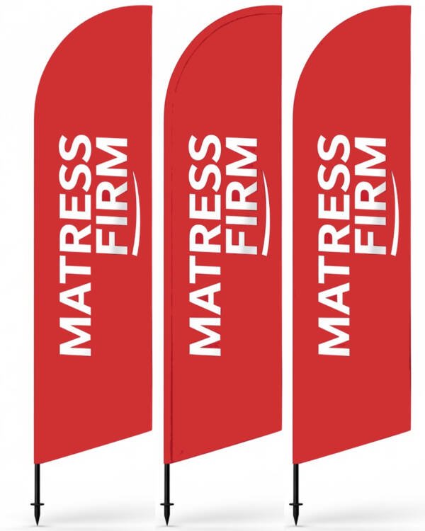 12ft Mattress Firm Outdoor Advertising Feather Flags (Pack of 3) – Hardware Sold Separately - Image 2