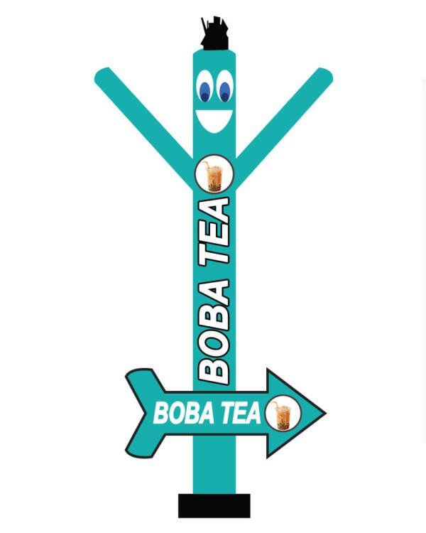 20FT Boba Tea Air Dancer With Arrow