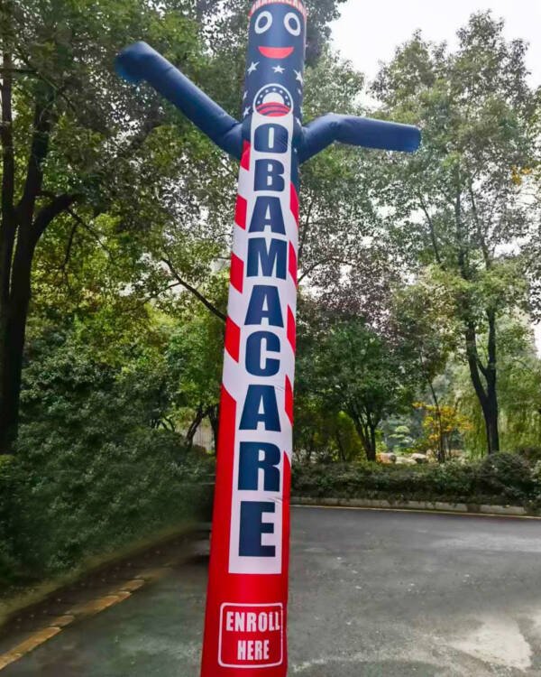 20ft Obamacare Inflatable Air Dancer Tube Man – Wacky Waving Inflatable Tube Guy for ACA Enrollment & Outdoor Advertising - Image 3