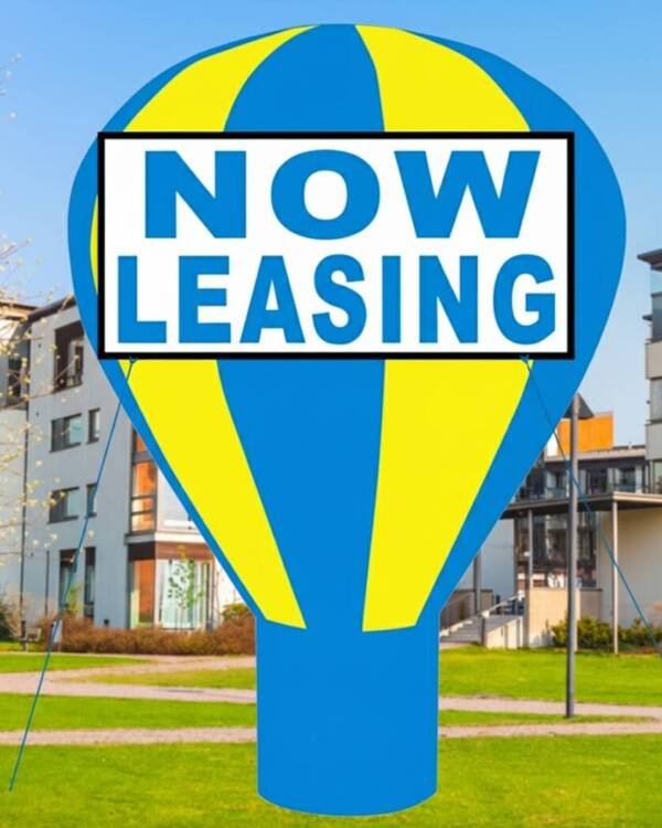 22FT Now Leasing Giant Rooftop Advertising Inflatable Balloon (Buy or Rent)