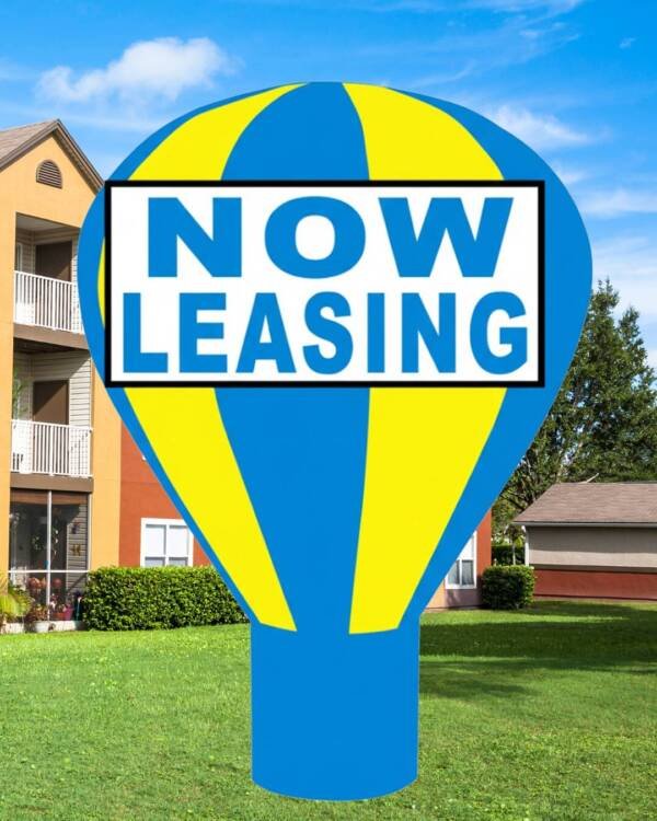 22FT Now Leasing Giant Rooftop Advertising Inflatable Balloon (Buy or Rent) - Image 3