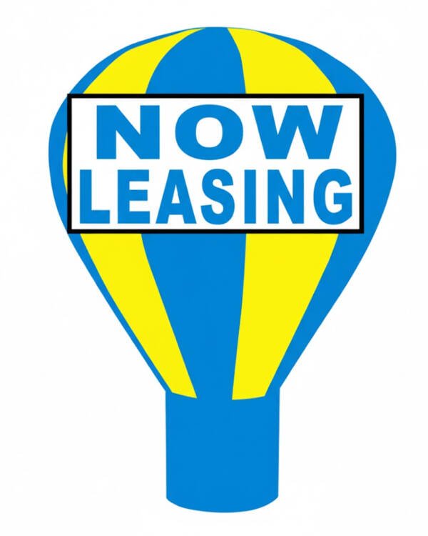 22FT Now Leasing Giant Rooftop Advertising Inflatable Balloon (Buy or Rent)