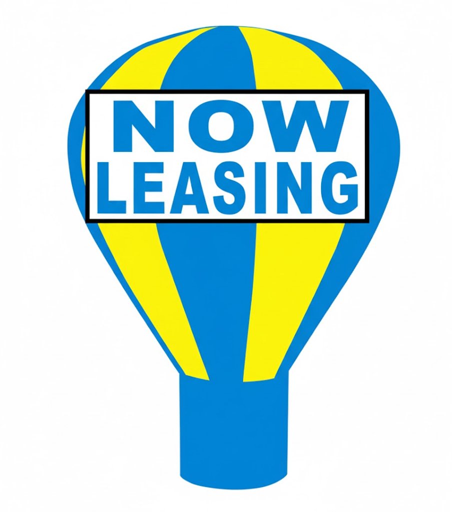 22FT Now Leasing Giant Rooftop Advertising Inflatable Balloon (Buy or Rent)