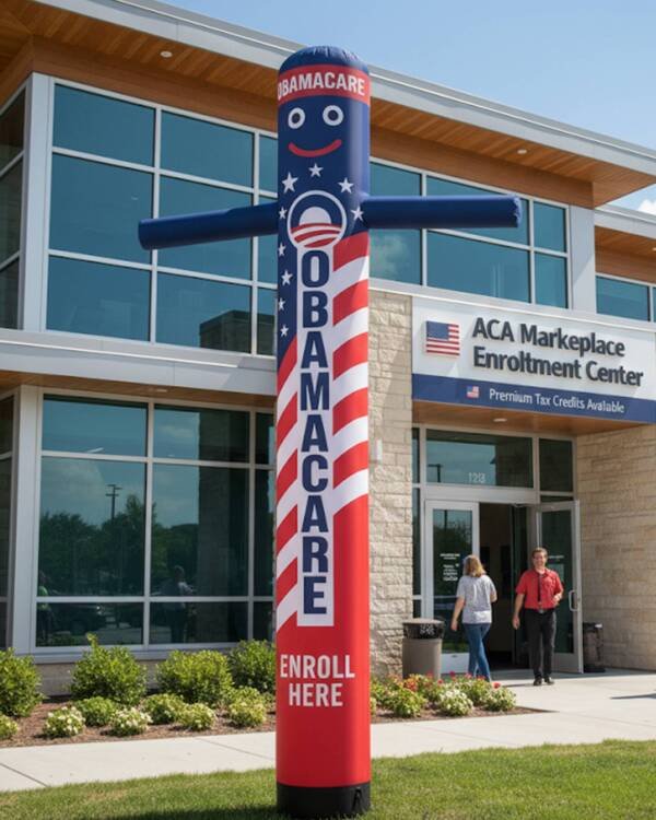 10ft Obamacare Inflatable Air Dancer Tube Man – Inflatable Dancing Tube Guy for ACA Enrollment & Outdoor Advertising (Blower Sold Separately) - Image 5