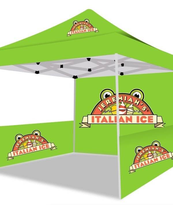 10x10 Jeremiah’s Italian Ice Custom Tent