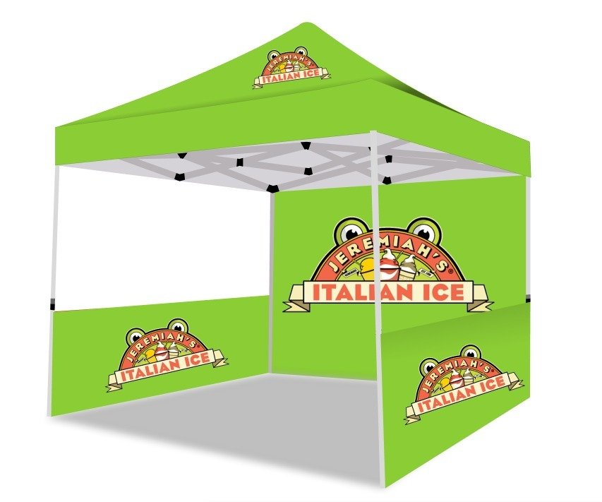 10×10 Jeremiah’s Italian Ice Custom Tent