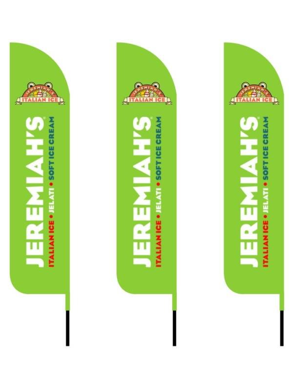12ft Jeremiah’s Italian Ice Feather Flags
