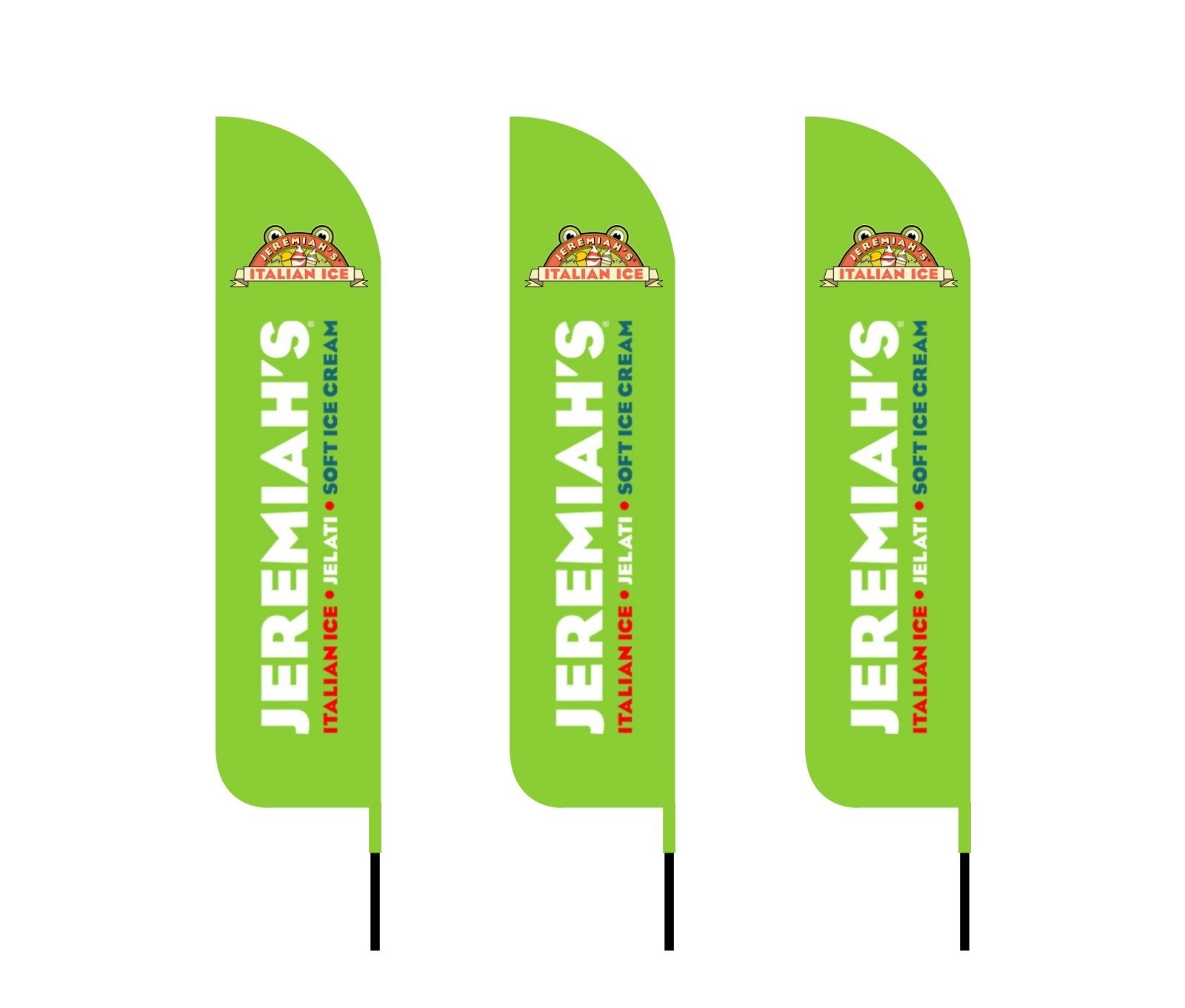 12ft Jeremiah’s Italian Ice Feather Flags