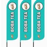 12ft Boba Tea Feather Flags Pack of 3