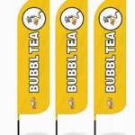 12ft Bubble Tea Feather Flags Pack of 3