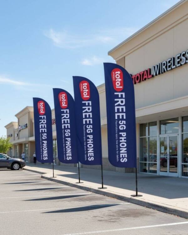 12ft feather flags total wireless