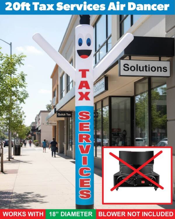 18FT Tax Services Air Dancer
