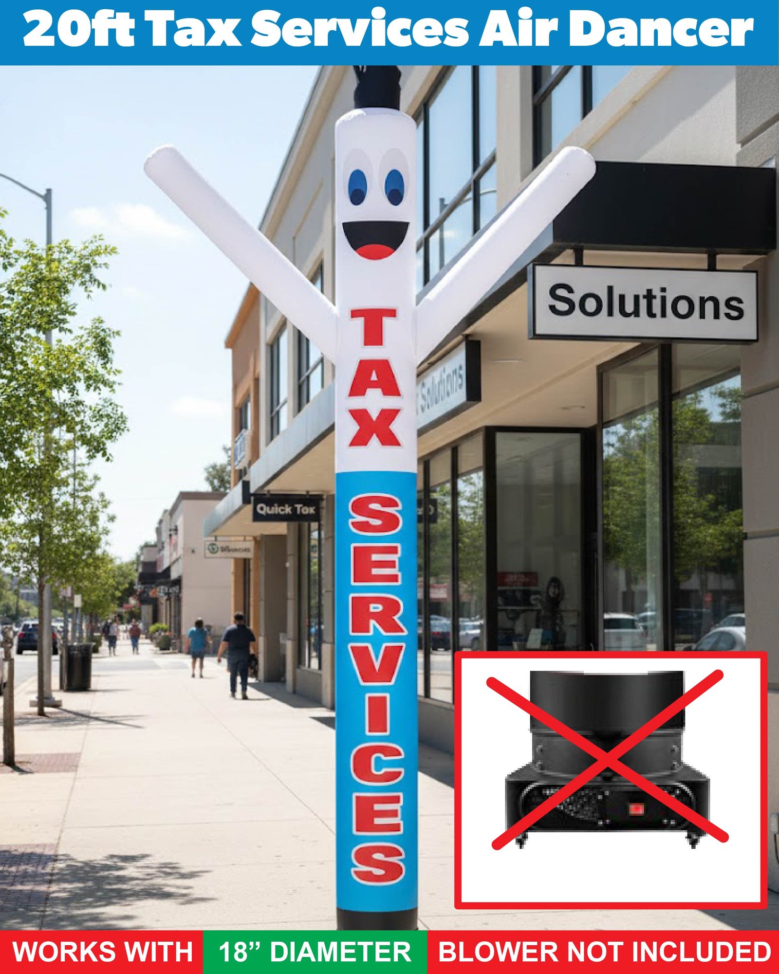 18FT Tax Services Air Dancer