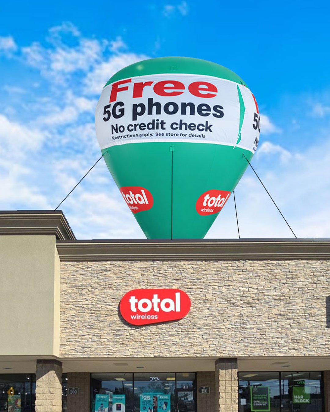 22ft Total Wireless rooftop balloon