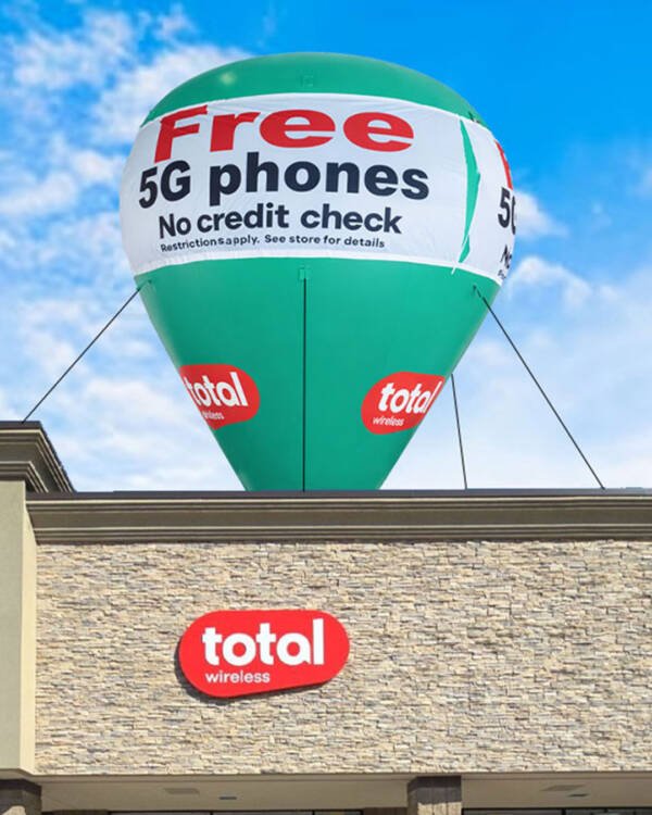 22ft Total Wireless rooftop balloon