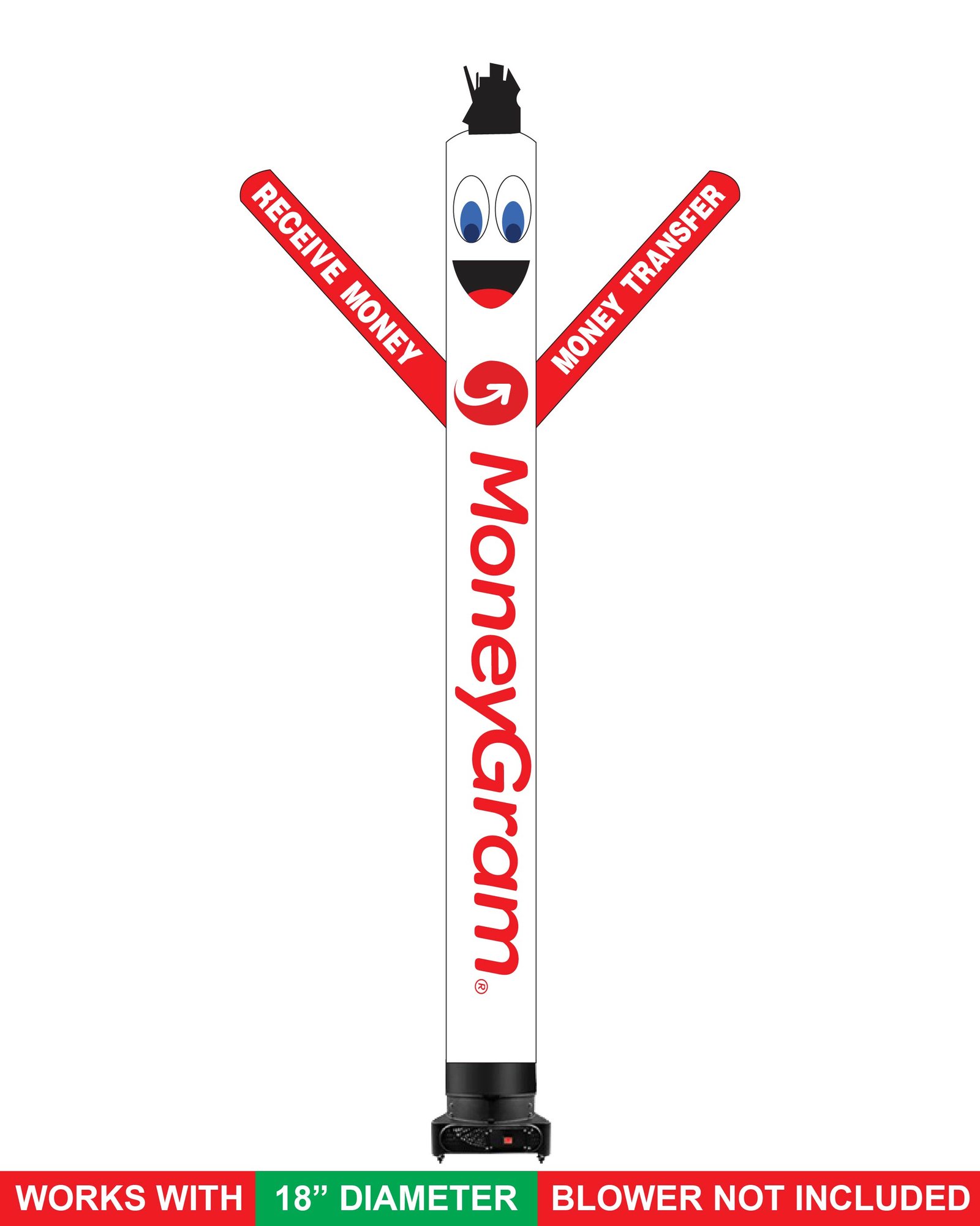 18FT MoneyGram Air Dancer Inflatable Tube Man