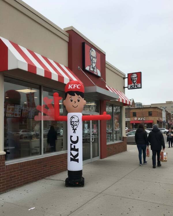 10Ft KFC Inflatbale Waving Man