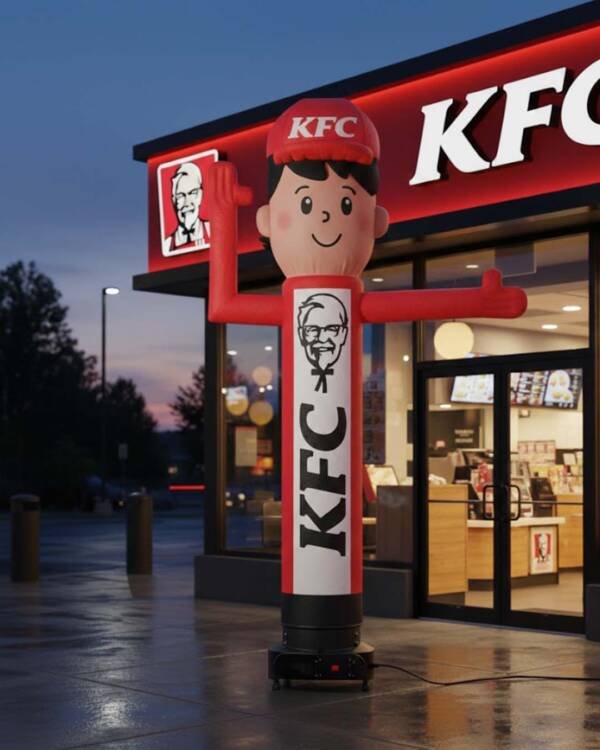 10Ft KFC Inflatbale Waving Man