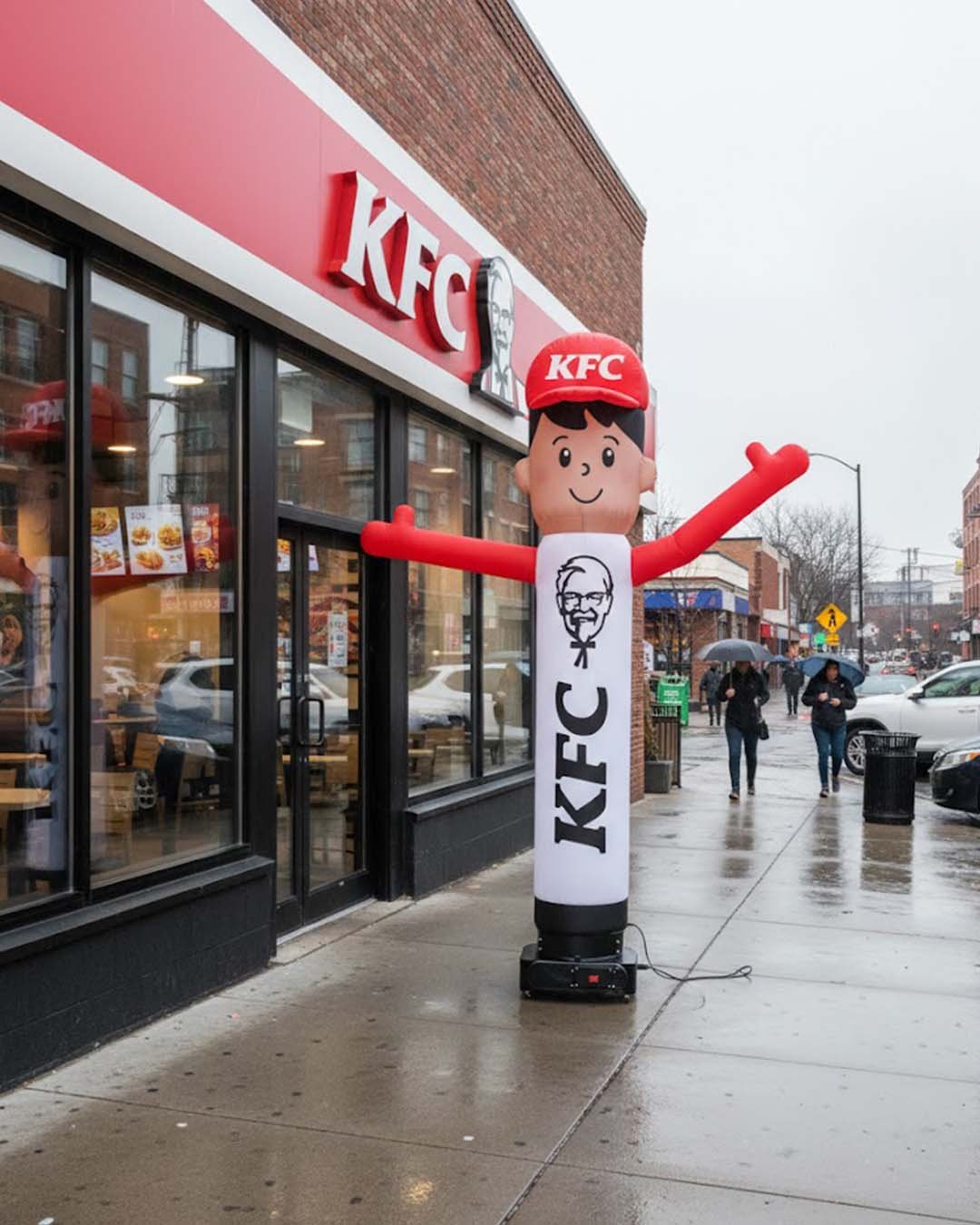 10Ft KFC Inflatbale Waving Man