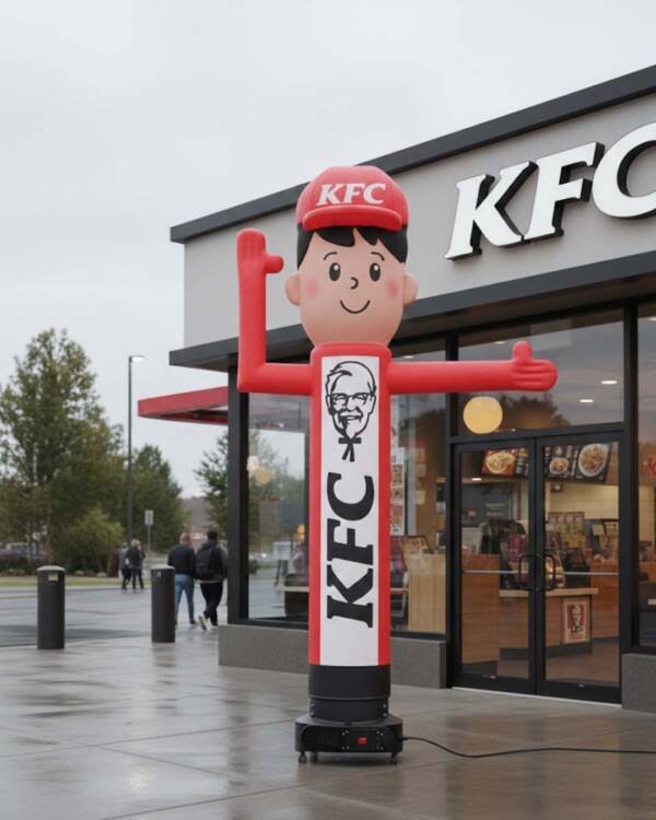 10Ft KFC Inflatbale Waving Man