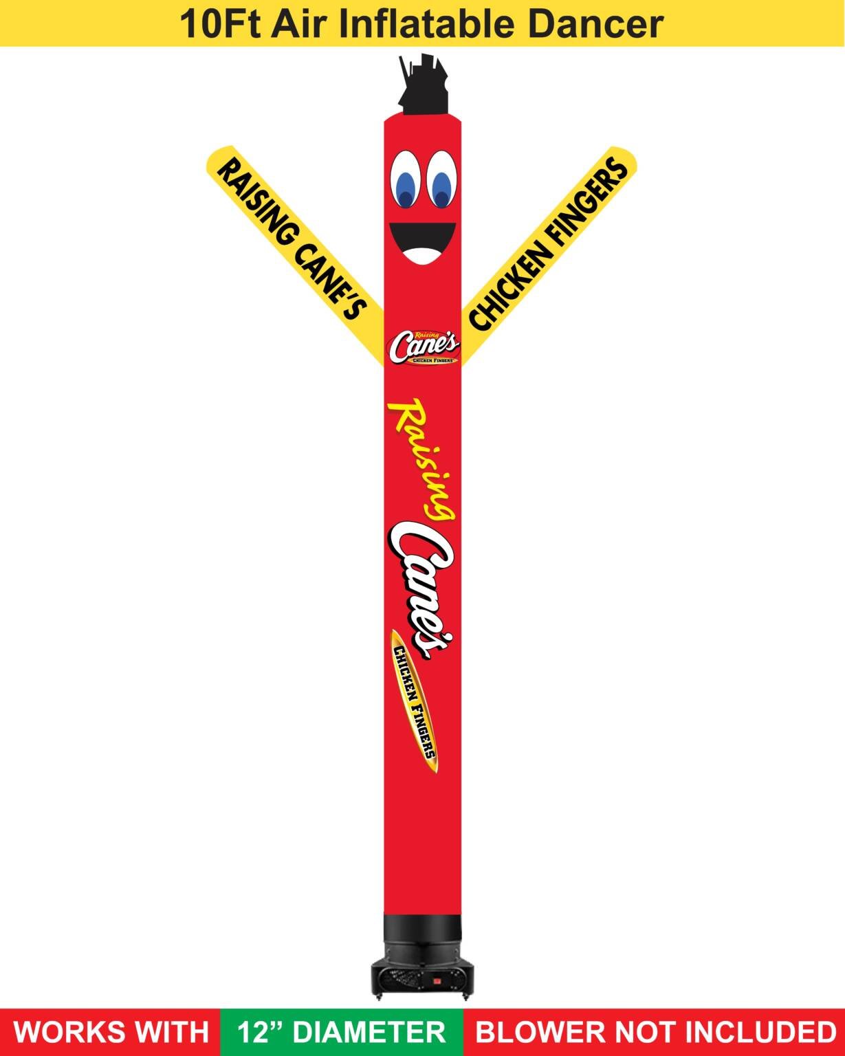 10FT Raising Cane’s Chicken Fingers Air Dancer | Payless Balloons ...