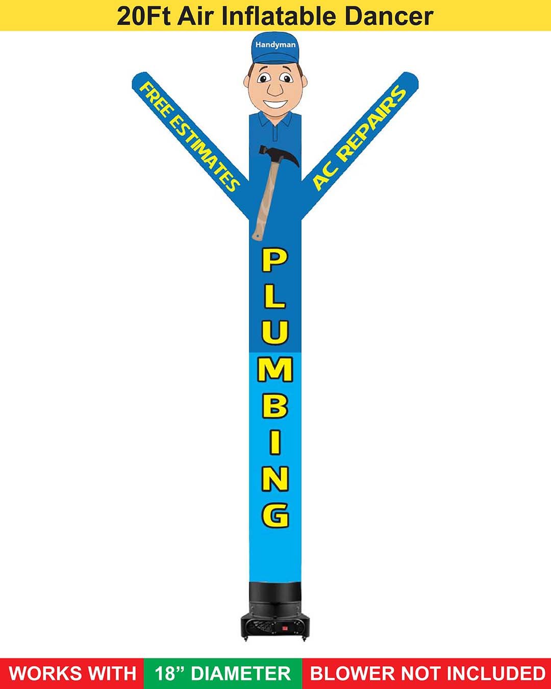 20FT Handyman Plumbing Air Dancer