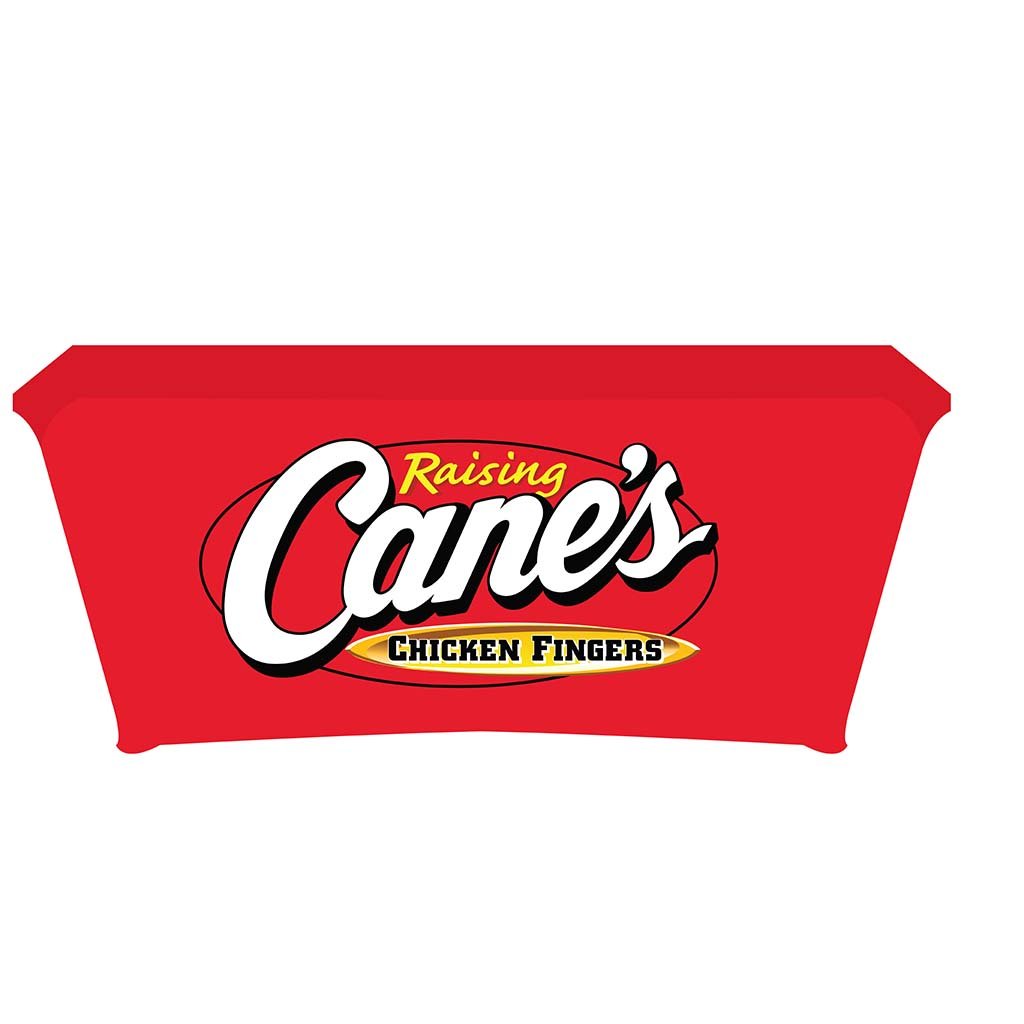 6FT Raising Cane’s stretch table cover
