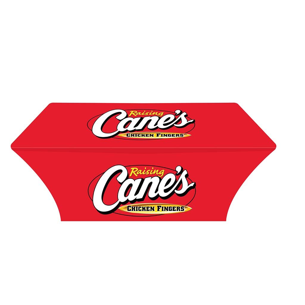 6FT Raising Cane’s stretch table cover