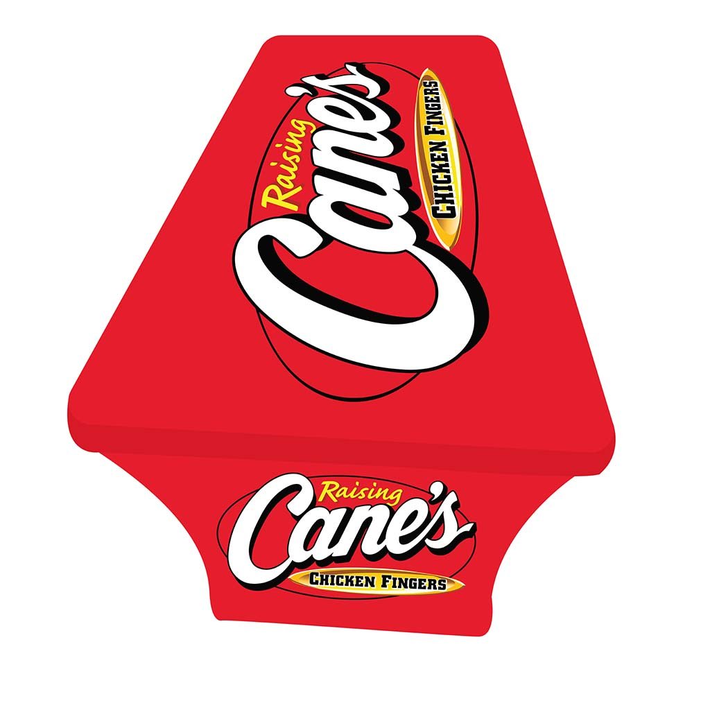 6FT Raising Cane’s stretch table cover