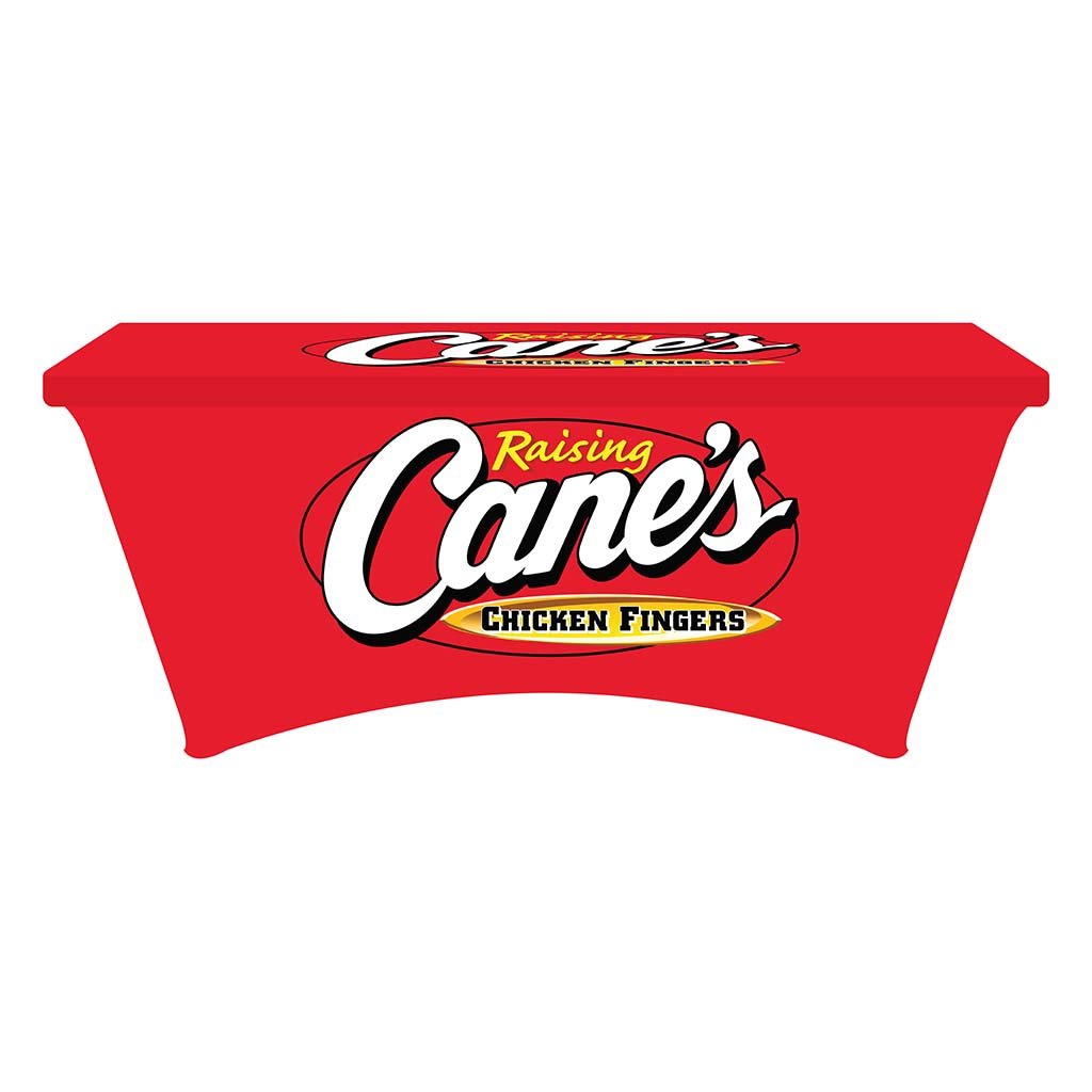 6FT Raising Cane’s stretch table cover