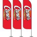 12FT Raising Cane’s Chicken Fingers Feather Flags Pack of 3