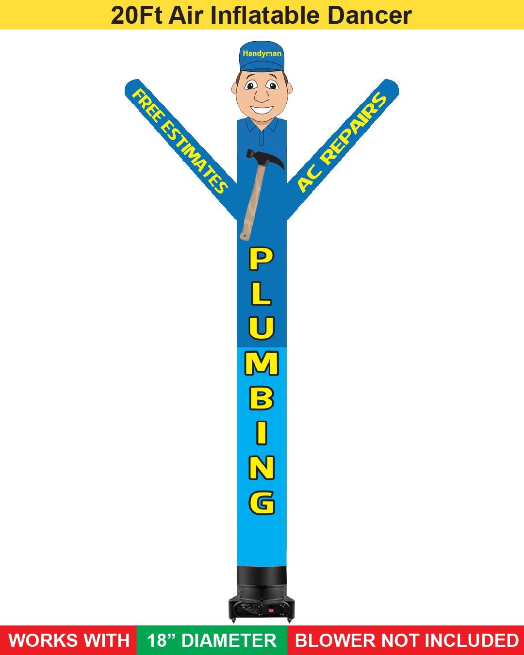 20FT Handyman Plumbing Air Dancer