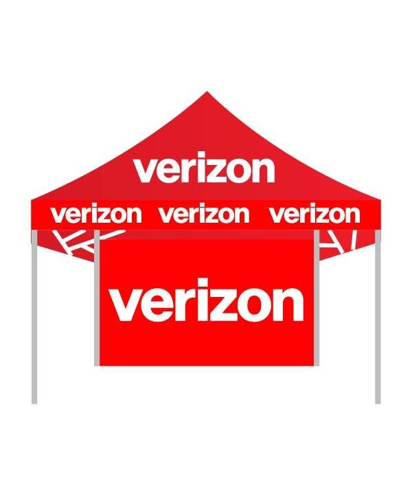 10Ft X 10Ft Verizon Canopy Tent Without Side Walls
