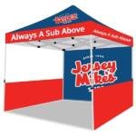 10x10 Jersey Mike’s canopy tent