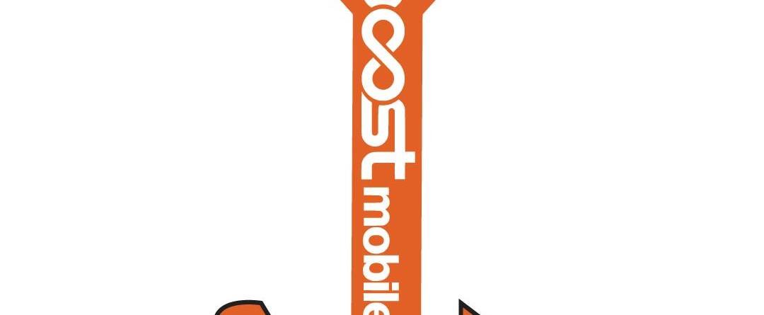 20FT Boost Mobile Air Dancer with Arrow Sign