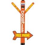 20FT Boost Mobile Air Dancer with Arrow Sign