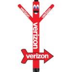 20FT Verizon Air Dancer with Arrow Sign (Red)