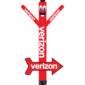 20FT Verizon Air Dancer with Arrow Sign (Red)